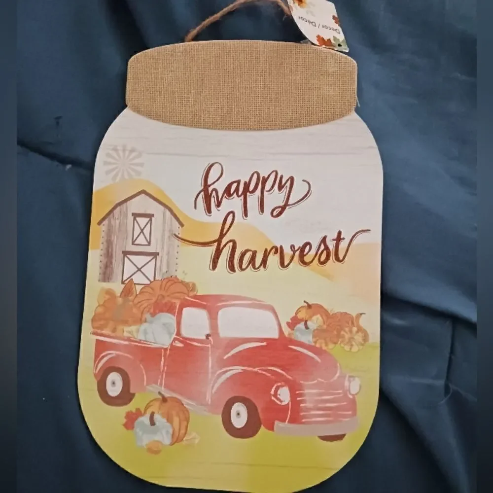 3 for $26 - Fall Decor Wooden Signs Give Thanks & Fall Harvest